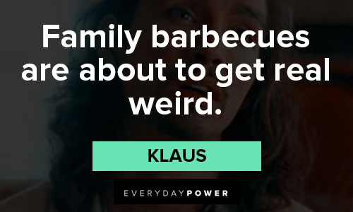 The Umbrella Academy quotes about family barbecues are about to get real weird
