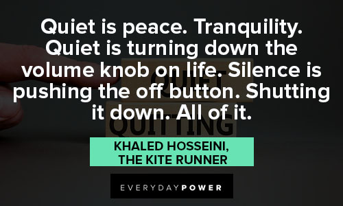 tranquility quotes about quiet is peace
