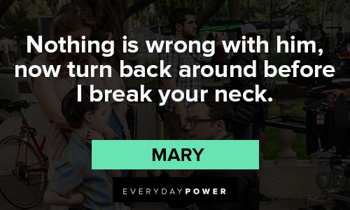 The Young Sheldon quotes about Nothing is wrong with him, now turn back around before I break your neck
