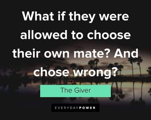 The Giver quotes on life in the book