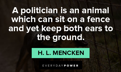 fence quotes on politician