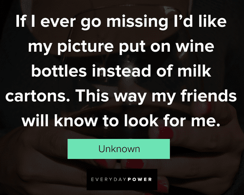 wine quotes on win bottles instead of milk cartons