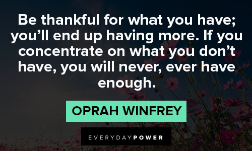 gratitude quotes about be thankful for what you have