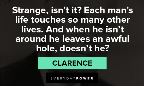 its a wonderful life quotes about Strange, isn’t it