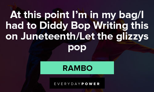 Juneteenth quotes about at this point I'm in my bag/I had to Diddy Bop Writing this on Juneteenth
