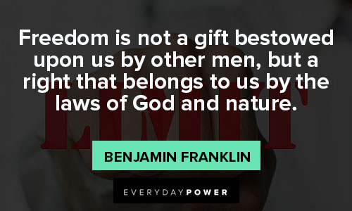Libertarian quotes about freedom is not a gift bestowed upon us by other men