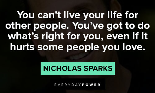 nicholas sparks quotes for fans to enjoy