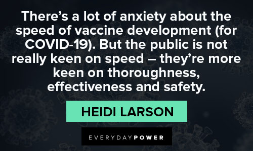 popular pandemic quotes about the public is not really keen on speed
