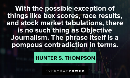 Stock Market Quotes about with the possible exception of things like box scores