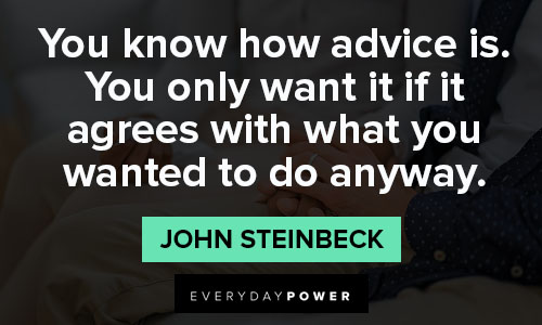 advice quotes on you know how advice is