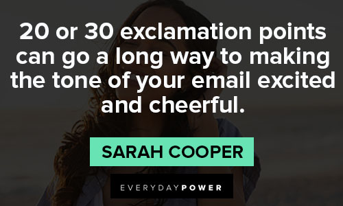 cheerful quotes from Sarah Cooper