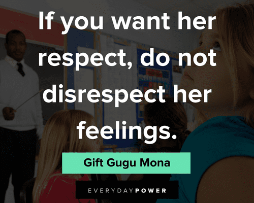 disrespect quotes from Gift Gugu Mona