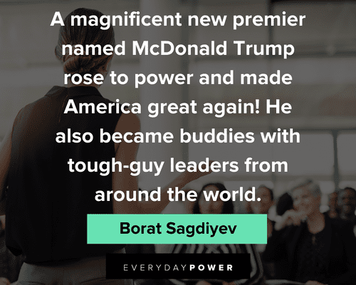 borat quotes that mock the USA and our politics