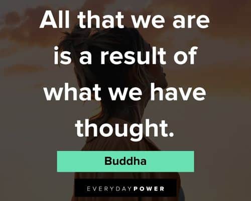 Law of Attraction quotes taht we are is a result of what we have thought