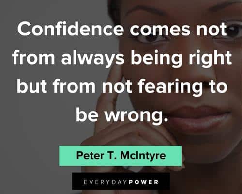 confidence quotes being right