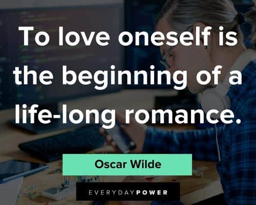 confidence quotes to love oneself is the beginning of a life long romance