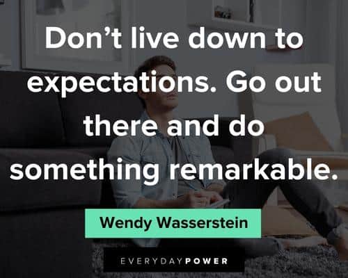 confidence quotes to expectations