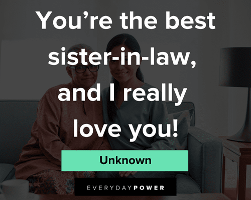 Appreciative sister-in-law quotes