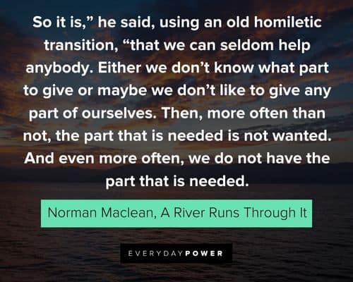 A River Runs Through It Quotes and sayings