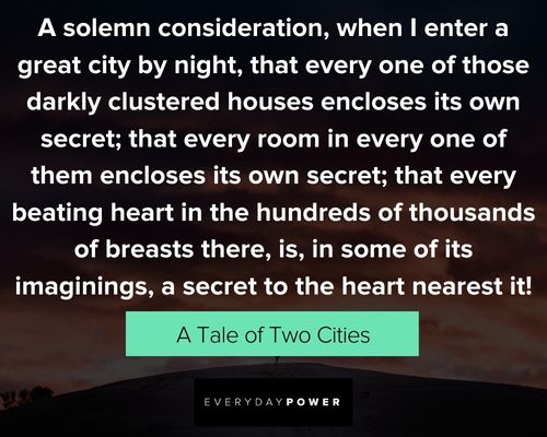 a tale of two cities quotes about solemn consideration