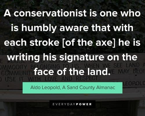 Positive Aldo Leopold quotes