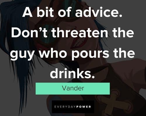 Arcane quotes from Vander