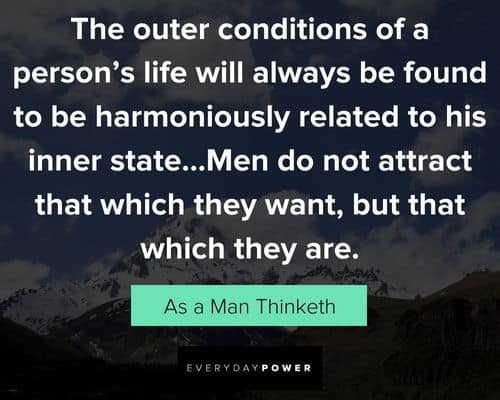 As a Man Thinketh quotes about life