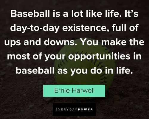 baseball quotes about life