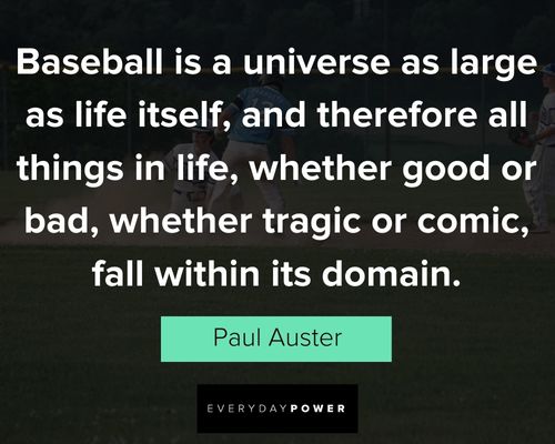 baseball quotes about universe