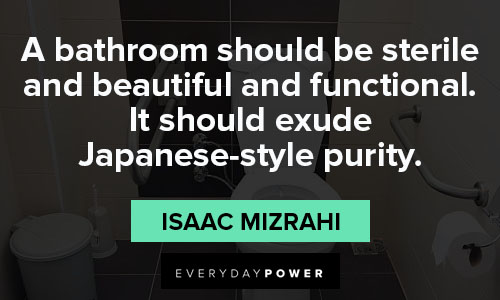bathroom quotes about a bathroom should be sterile and beautiful and functional