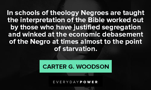 Carter G. Woodson quotes on economic debasement