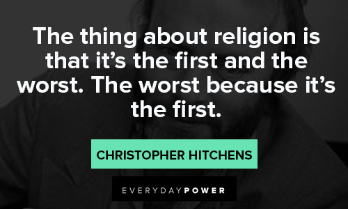 Christopher Hitchens quotes about religion