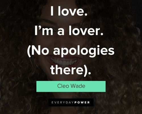 Cleo Wade quotes about I love. I’m a lover