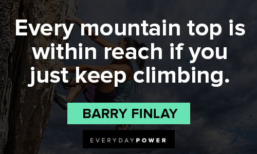 climbing quotes from Barry Finlay