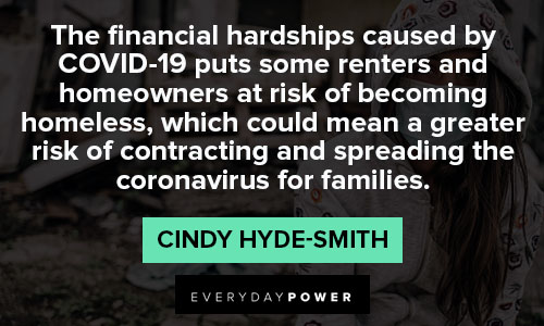 coronavirus quotes about the financial hardships caused by COVID-19
