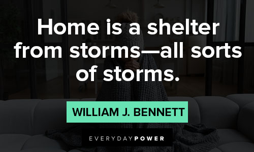 coronavirus quotes that home is a shelter from storms