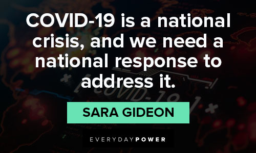 coronavirus quotes about COVID-19 is a national crisis, and we need a national response to address it