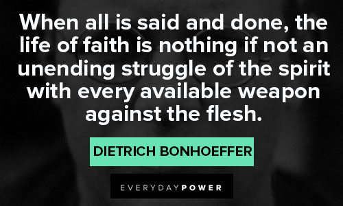 Dietrich Bonhoeffer quotes about weapon