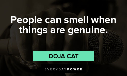 doja cat quotes on genuine