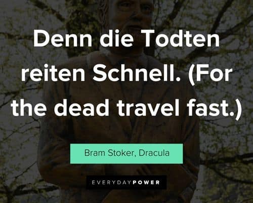 Gothic Dracula quotes about blood and death