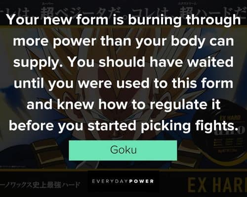 Famous Dragon Ball Z quotes about action