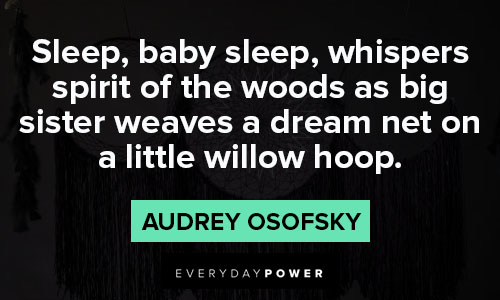 dream catcher quotes about baby sleep