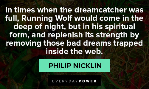 dream catcher quotes about inside the web
