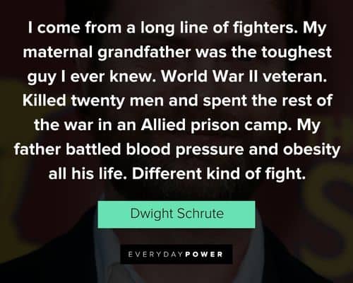 Dwight Schrute quotes on survival