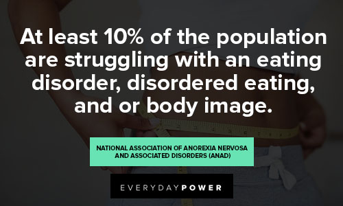 eating disorder quotes about population