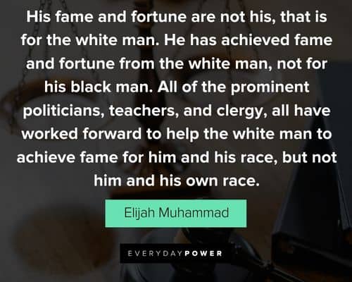 Elijah Muhammad quotes about injustice