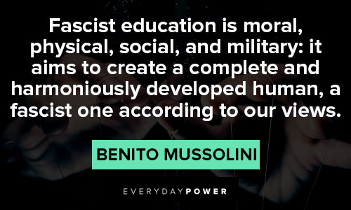 fascism quotes about moral, physical, social, and military