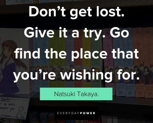to helping others Fruits Basket quotes