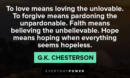 G.K. Chesterton quotes on love