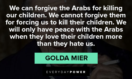 Golda Meir quotes about kill